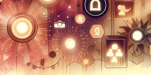 A diverse group of people engaging with digital devices in an intimate setting, exploring erotic live streaming.